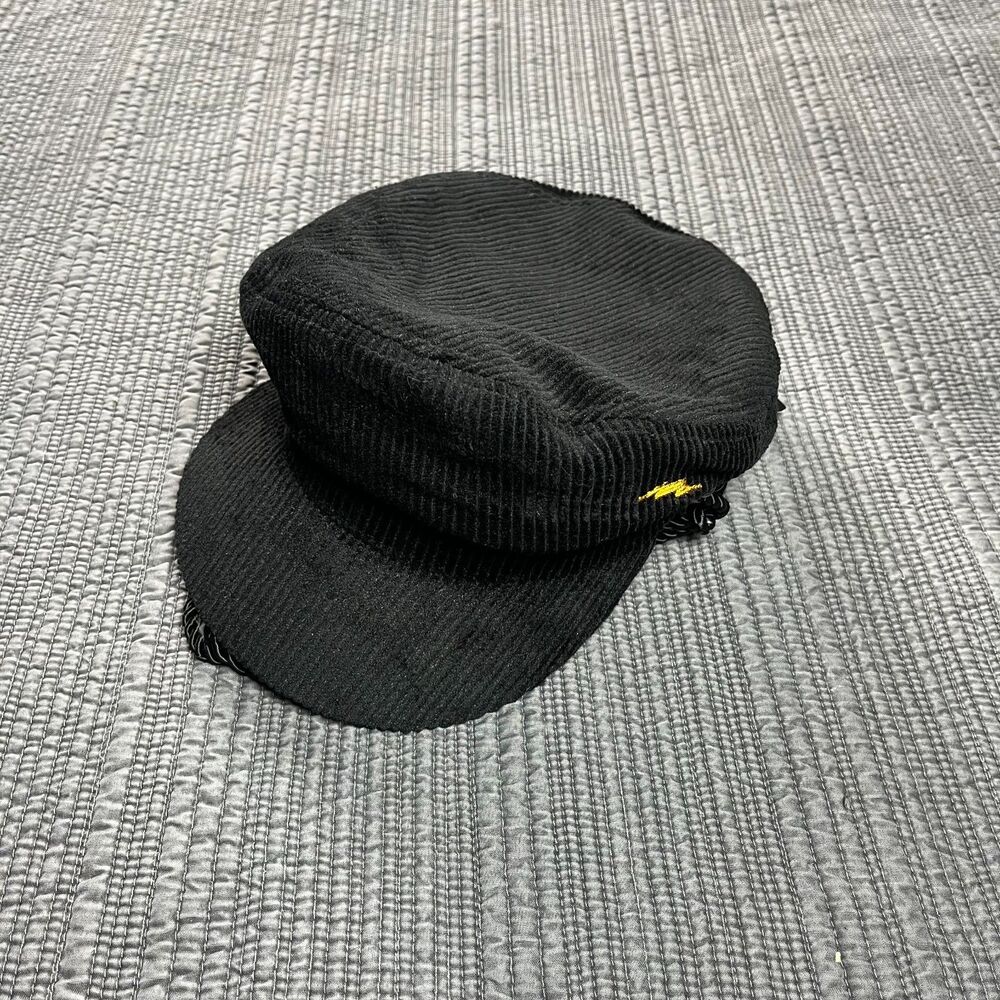 Fasthouse Stargazer Corduroy Fiddler Hat Black Women’s NWT Newsboy Cap
